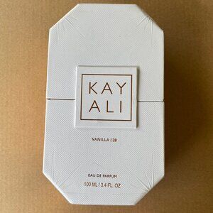 Kayali Vanilla 28 empty 3.4 fl. oz box